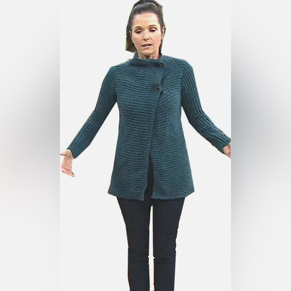 Fisherman out of Ireland Sweaters - Fisherman Out of Ireland Merino Wool/Cashmere Rib Cardigan MSRP $245 size small